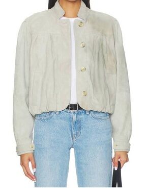 NWT Free People x We The Free Nimbus Suede Jacket In northern droplet medium